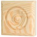 Waddell Mfg Co RTB-35 3.75 x 3.75 x 1 in. Rosette Trim Pine Block Moulding 212266